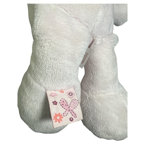 NATTOU PINK MOUSE BUTTERFLIES BANDANA BOW LOVEY 12” INCHES PLUSH STUFFED ANIMAL - Picture 7 of 9